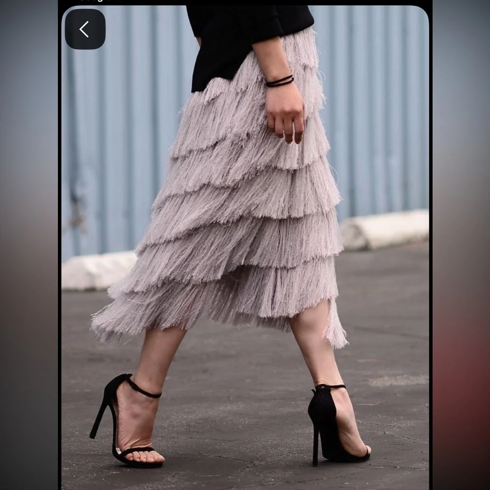 H&M Conscience Exclusive Fringe Skirt - Picture 11 of 11